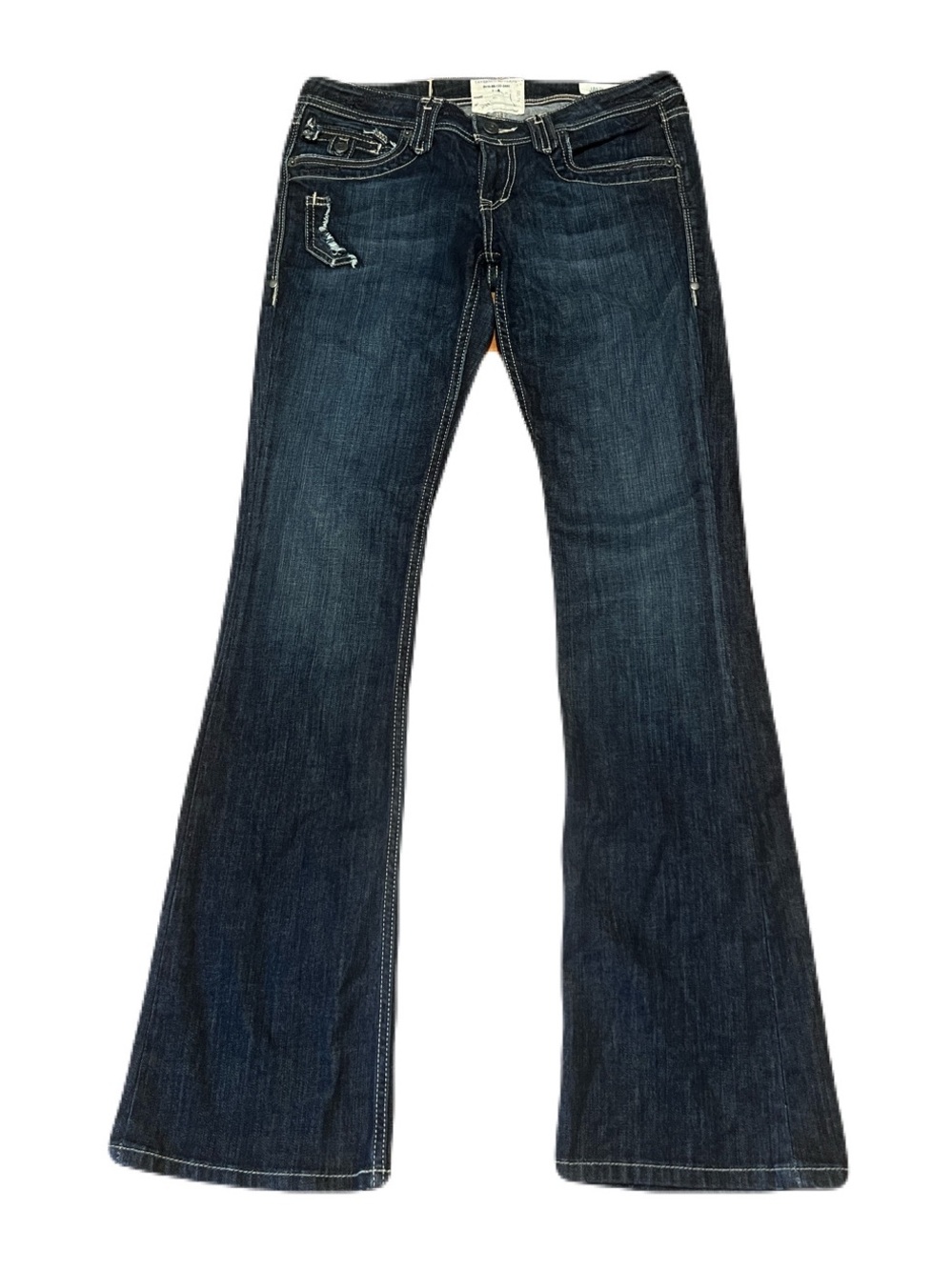 Taverniti So The Janis Low-Rise Bootcut Jeans in Punk 88 Wash, Women’s size 29